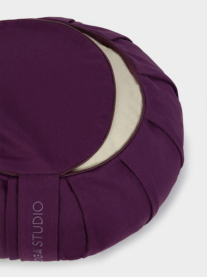 Organic Buckwheat Zafu Meditation Cushion - Round Yoga Pillow for Comfortable Seating, Posture Support & Zen Practice - Perfect for Home, Studio & Meditation Spaces