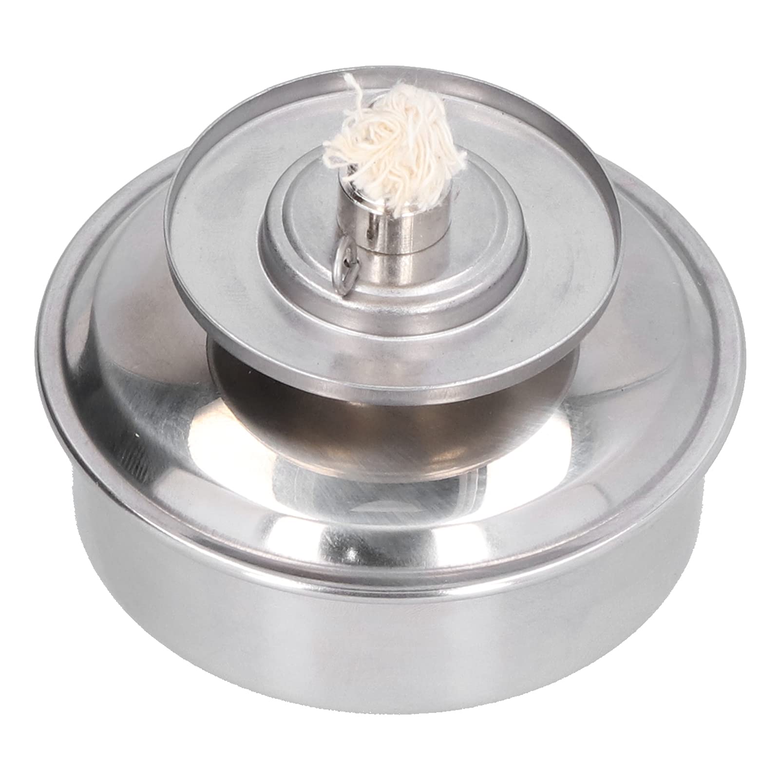100ml Portable Alcohol Burner Lamp - Adjustable Flame, Explosion-Proof Stainless Steel Lab Heating Tool for Chemistry Experiments, Science Class & Camping Use