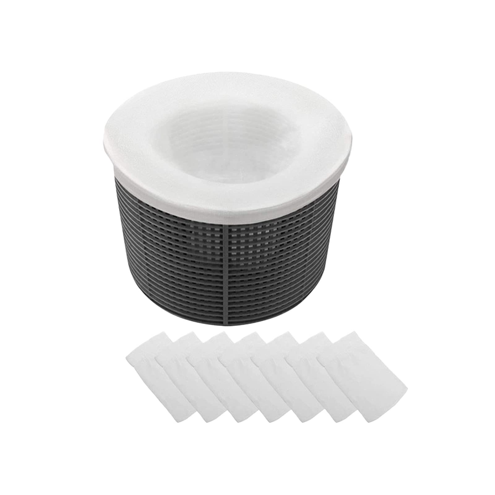 Haokaini 40pcs Pool Skimmer Socks - Portable Sink Strainer Filter Net & Kitchen Mesh Bag for Inground/Above Ground Pool Filters - Perfect for Pool Maintenance, Kitchen Drains & Outdoor Cleaning