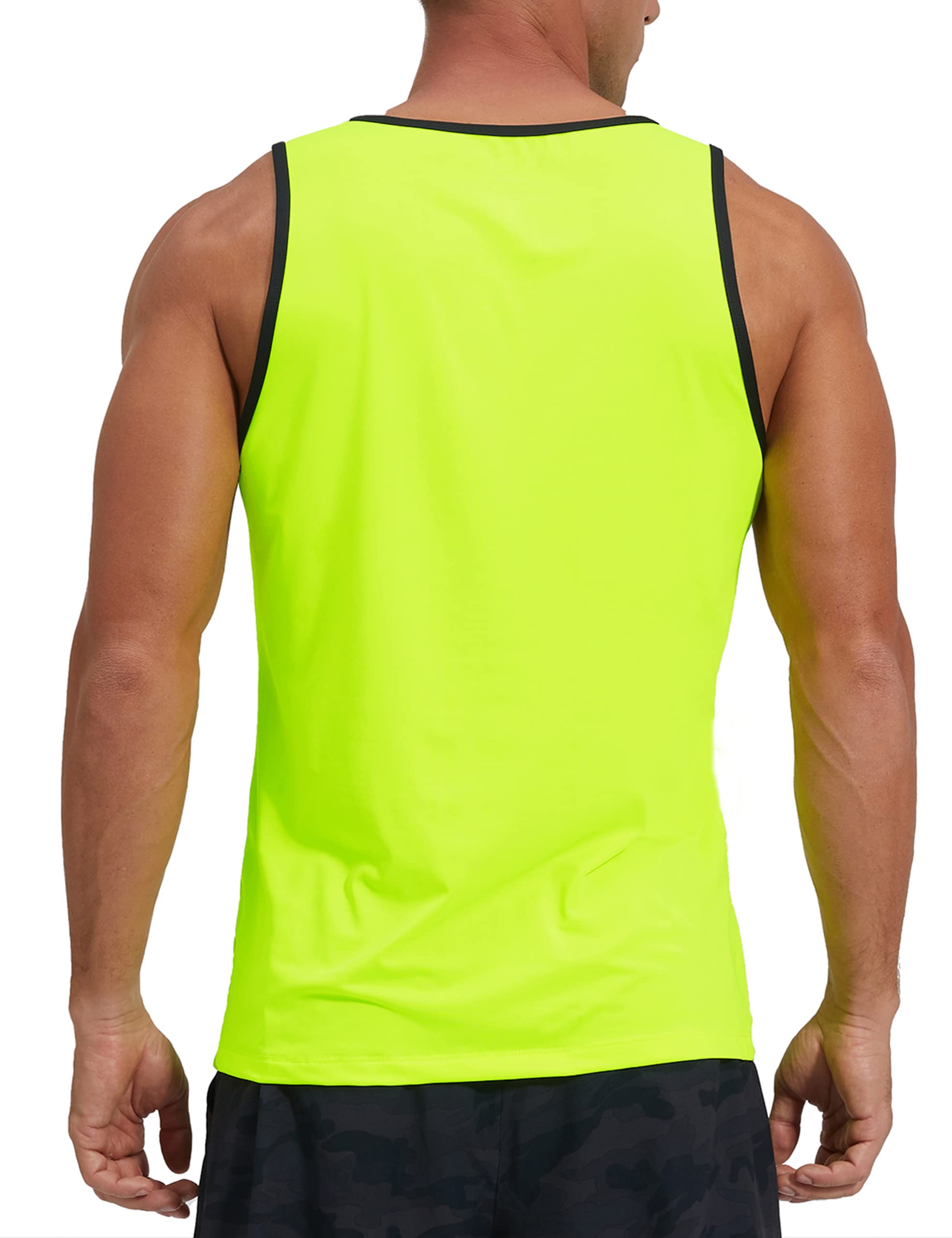 KPSUN Men's Quick Dry Sports Tank Tops - Athletic Gym & Bodybuilding Sleeveless Shirts for Running, Workout & Beach - Moisture Wicking Performance Shirt for Summer Outdoor Activities