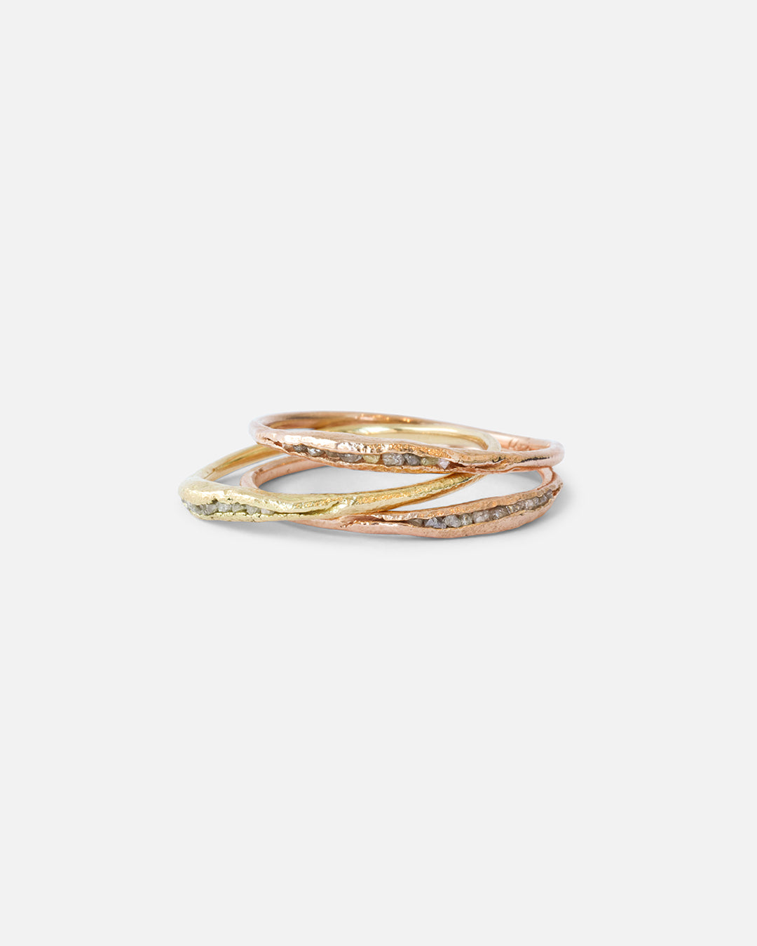 Exquisite Champagne Diamond Chip Ring - Elegant & Timeless Jewelry for Women | Perfect for Weddings, Anniversaries & Special Occasions