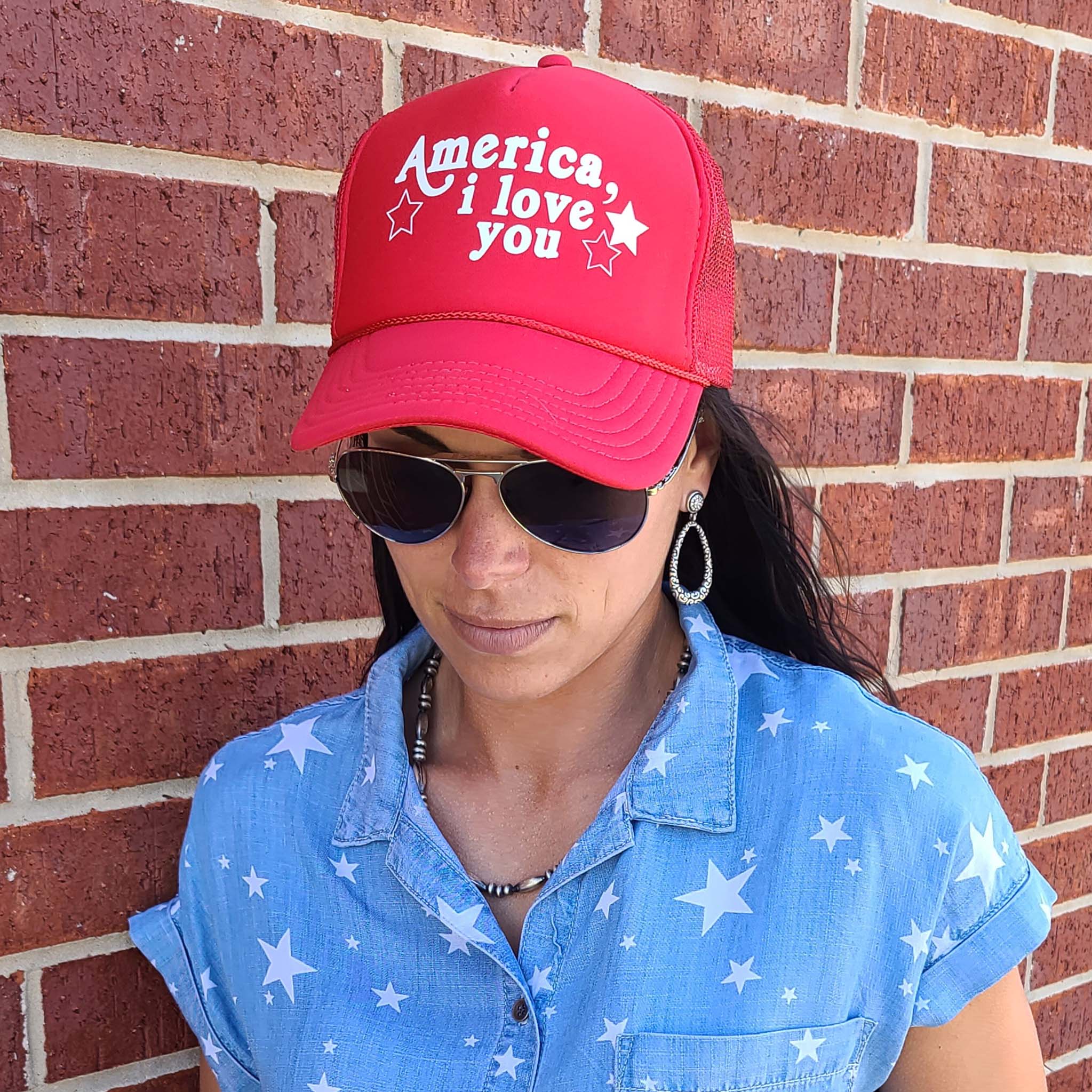USA Flag Trucker Hat - Patriotic American Baseball Cap for Men & Women - Perfect for 4th of July, BBQ, and Outdoor Events