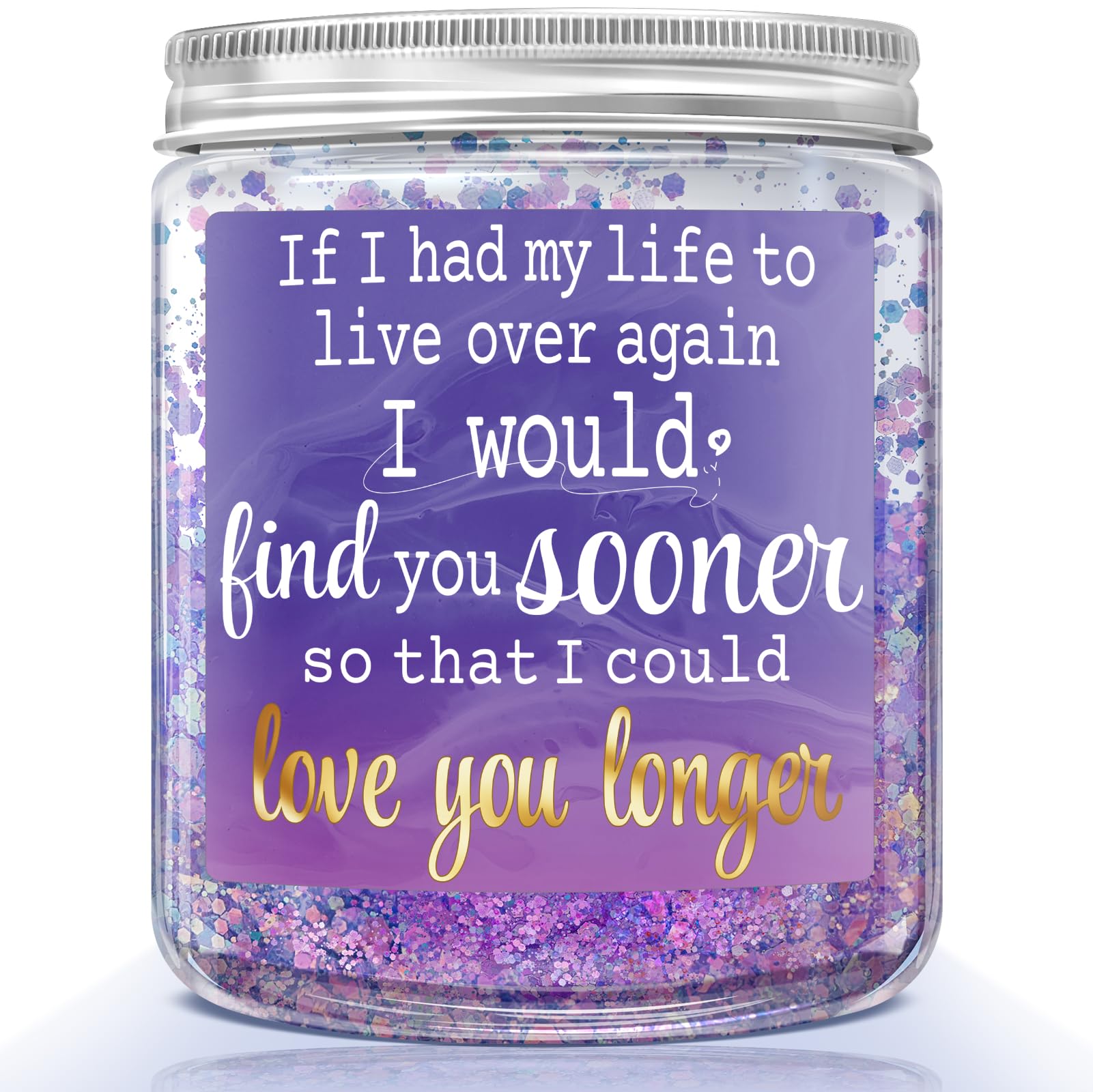 Romantic Lavender Scented Candle 7oz - Perfect Anniversary, Christmas & Birthday Gift for Women, Men, Wife, Husband, Boyfriend, Girlfriend - Ideal for Relaxation, Spa Nights & Home Decor