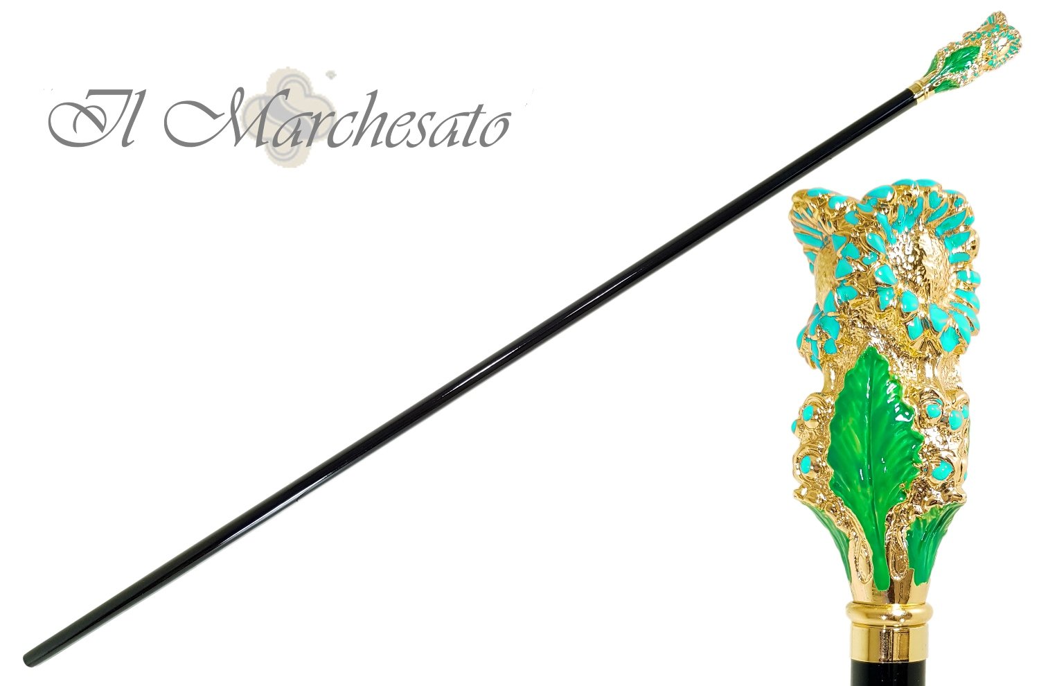 Elegant Enamel Flower Walking Cane - Lightweight Adjustable Walking Stick for Seniors & Adults - Perfect for Hiking, Travel, and Daily Support