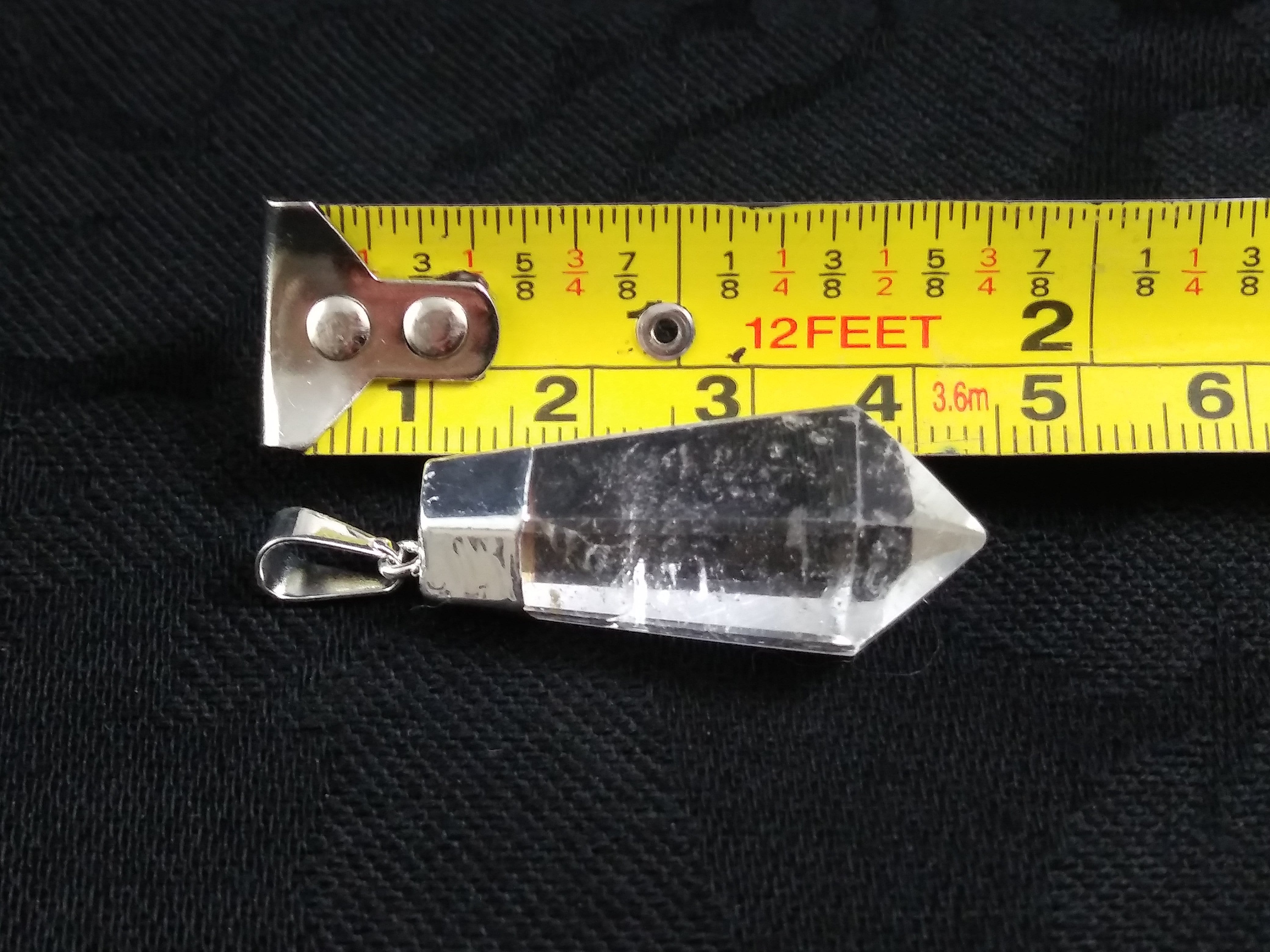 Natural Clear Quartz Crystal Point Pendant Necklace - Healing Stone Jewelry for Meditation, Energy Cleansing & Spiritual Protection