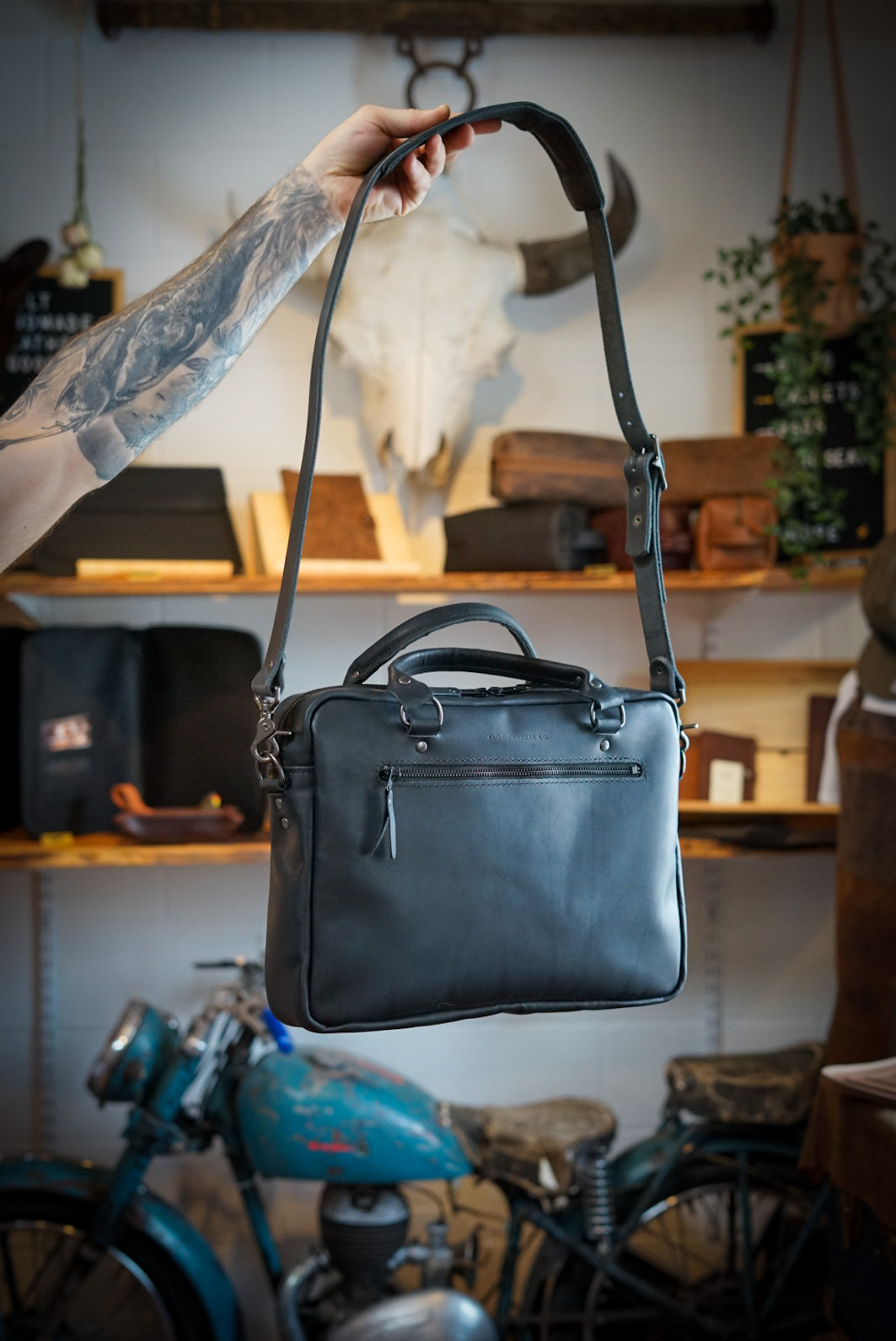 Premium Essential Work Bag for Professionals - Flat Black - Perfect for Office, Commuting & Business Travel