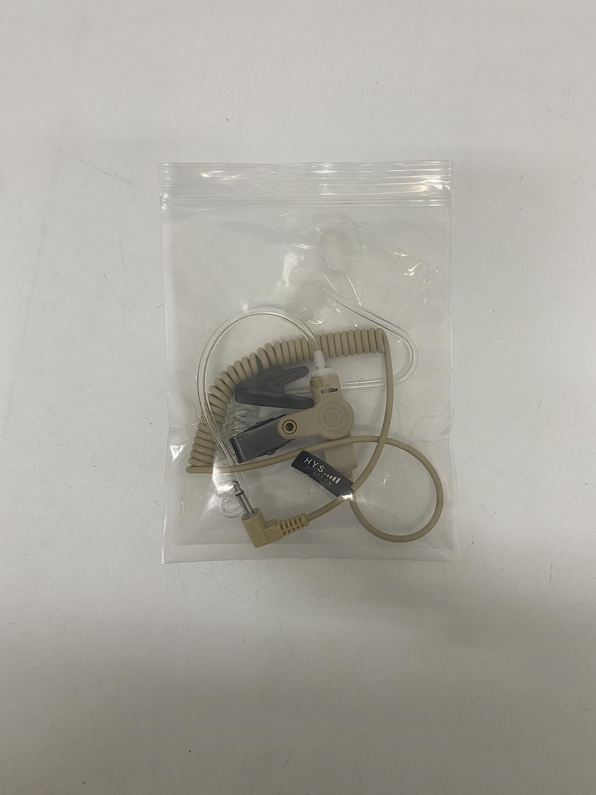 HYS 3.5mm Surveillance Earpiece - Clear Acoustic Coil Tube Headset for Two-Way Radios, Transceivers & Shoulder Speaker Mics | Secure Communication & Discreet Monitoring for Security, Law Enforcement & Event Staff