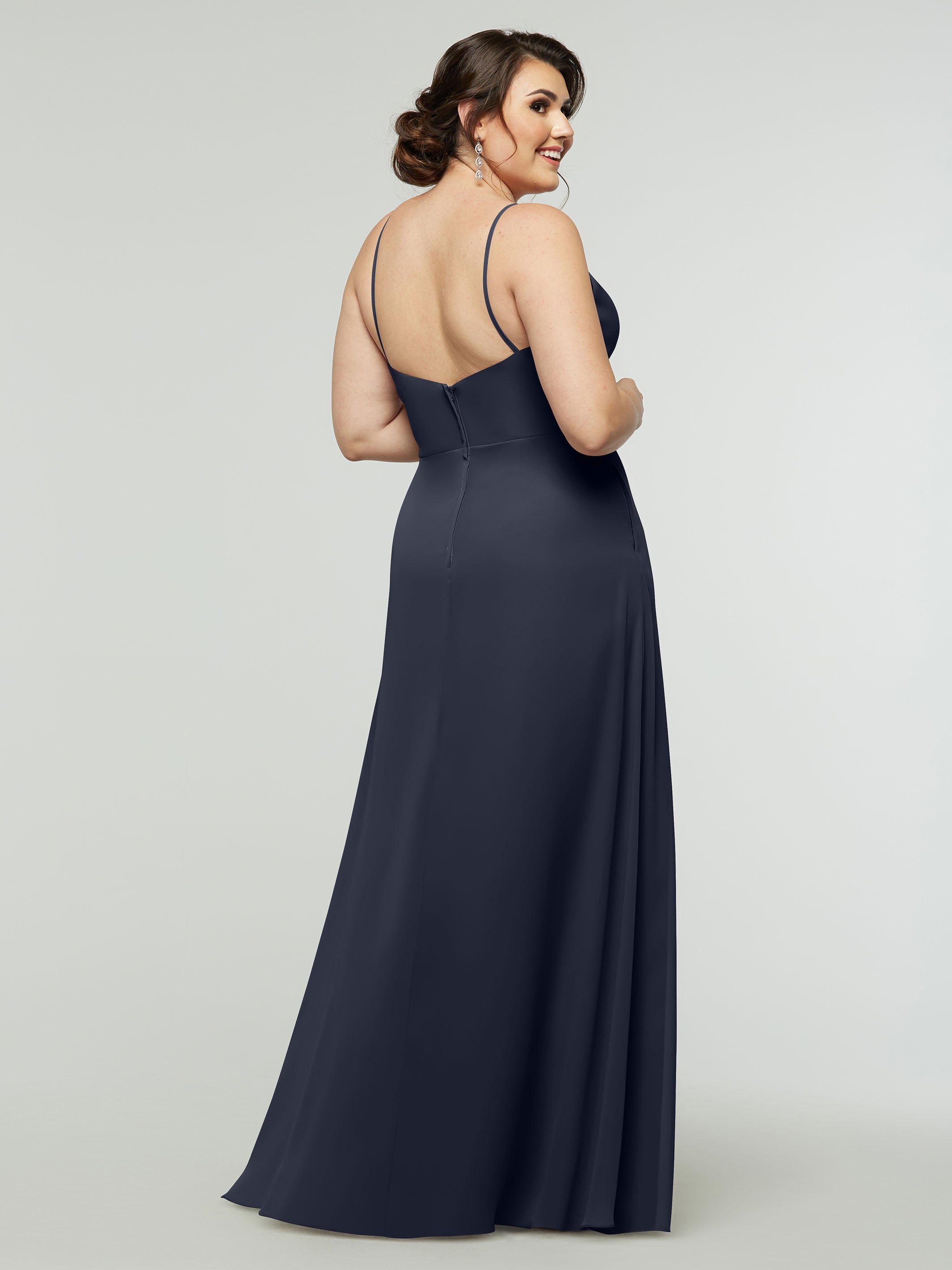 Elegant 80182 Chiffon A-Line Bridesmaid Dress with V-Neck & Spaghetti Straps - Perfect for Weddings, Prom, Formal Events & Special Occasions
