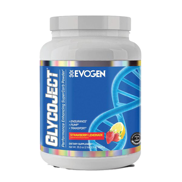 Evogen GlycoJect - Premium Post-Workout Recovery Powder, Strawberry Lemonade Flavor, 1000g for Muscle Growth & Energy Boost | Ideal for Gym, Fitness & Athletic Performance