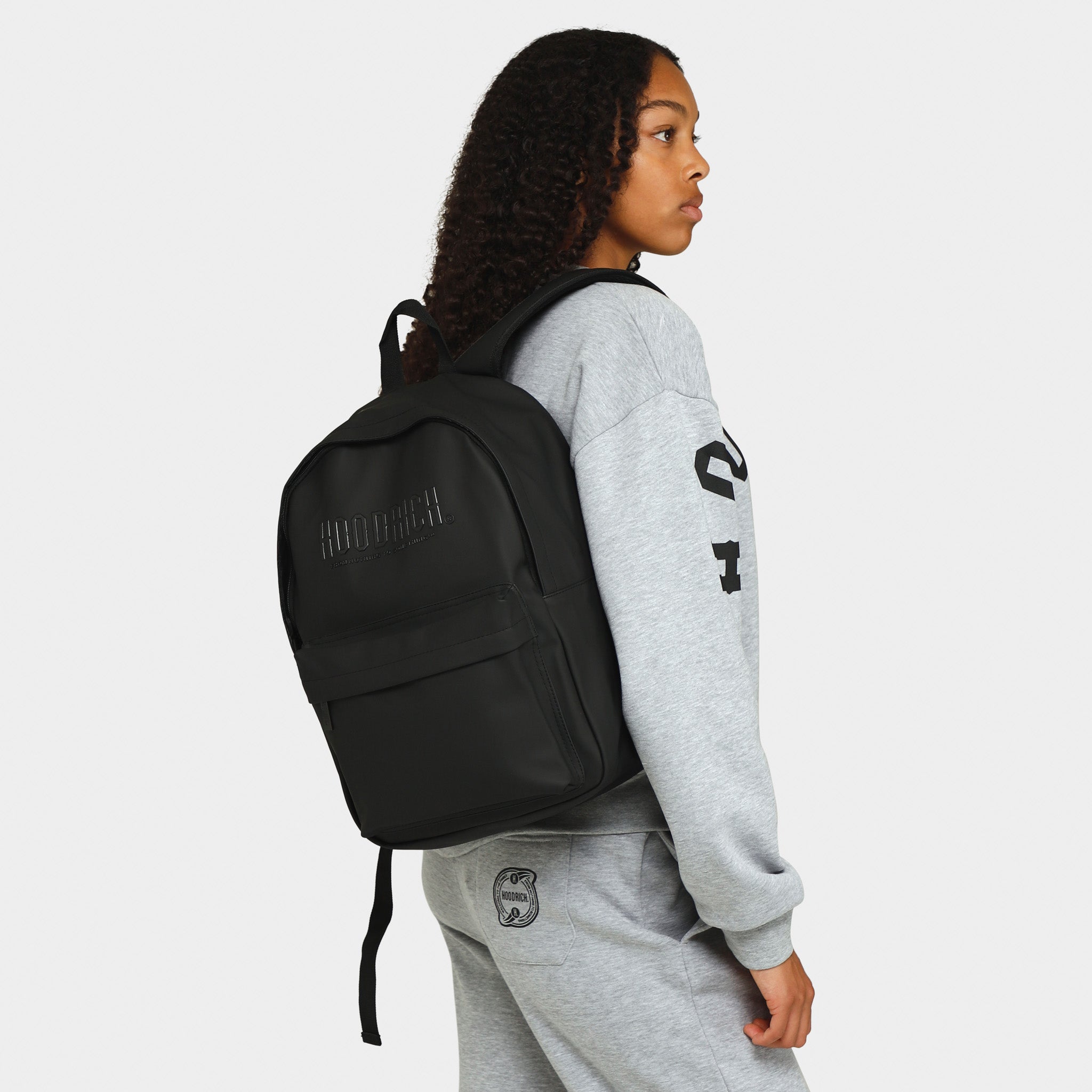 Hoodrich OG Chromatic Backpack - Waterproof Laptop Backpack for Men & Women, Durable Travel Backpack with USB Charging Port, School College Backpack for Work, Gym, Hiking & Outdoor Activities (Black)
