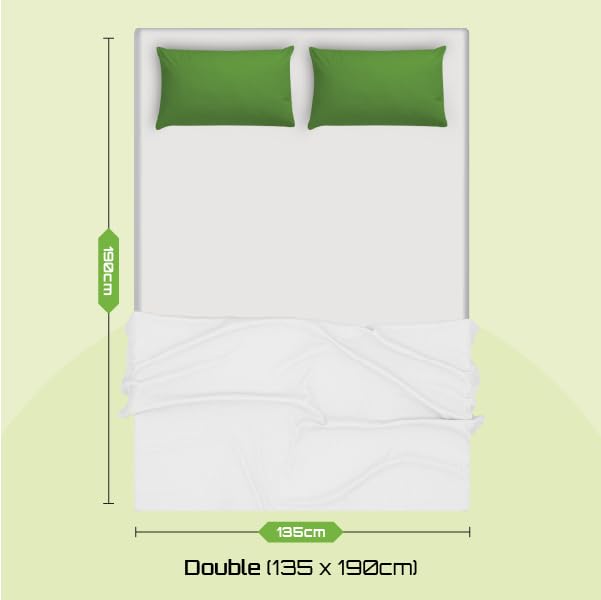 Starlight Beds Close Wave 8 Inch Deep Double Budget Mattress - Comfortable Sprung Support, White (4ft6 Double Size 135x190x20cm) for Guest Rooms, Dormitories & Small Bedrooms