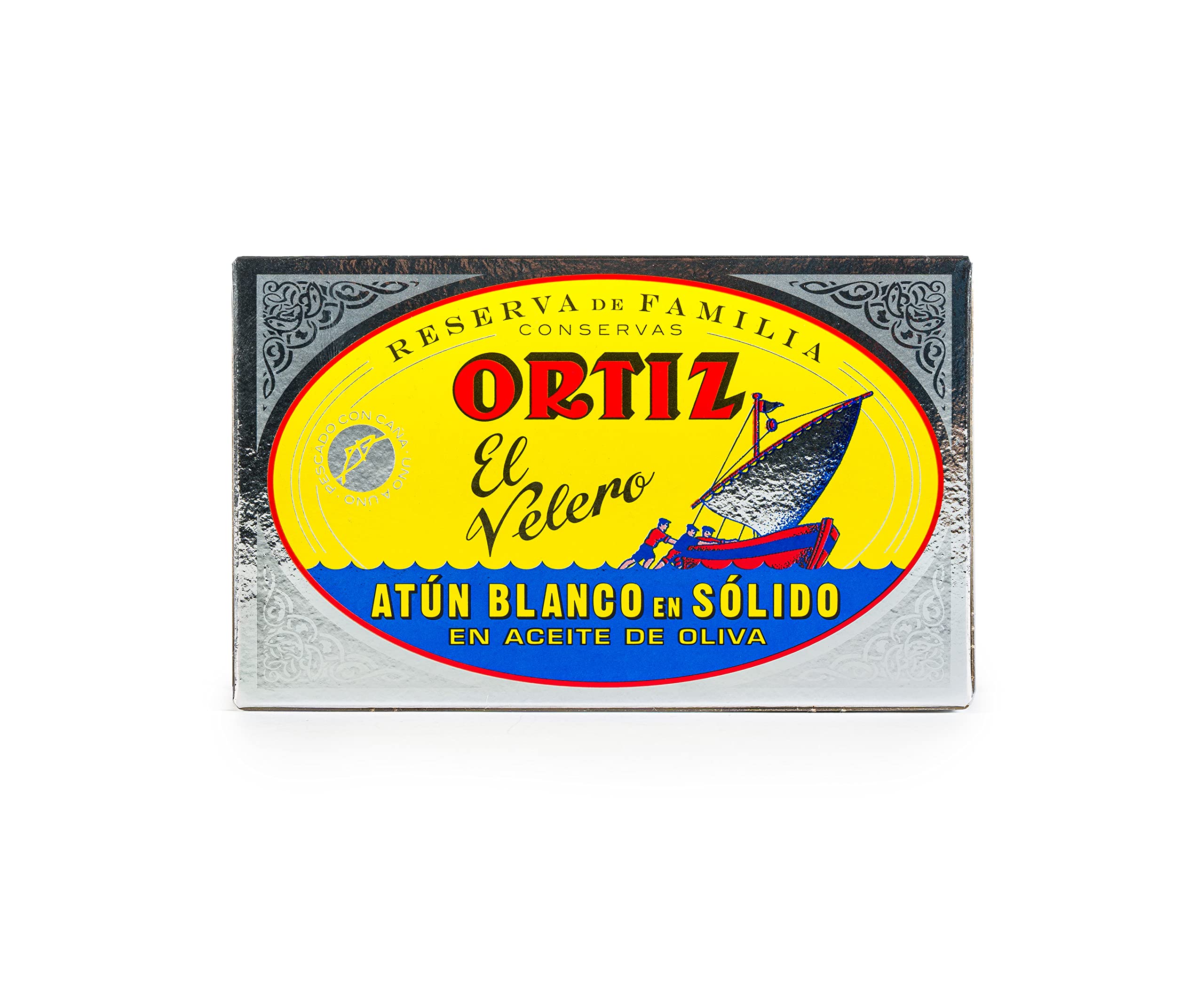 Premium Ortiz Reserva Familia White Tuna in Olive Oil - 112g (3.95oz) - Gourmet Canned Fish for Salads, Sandwiches & Tapas