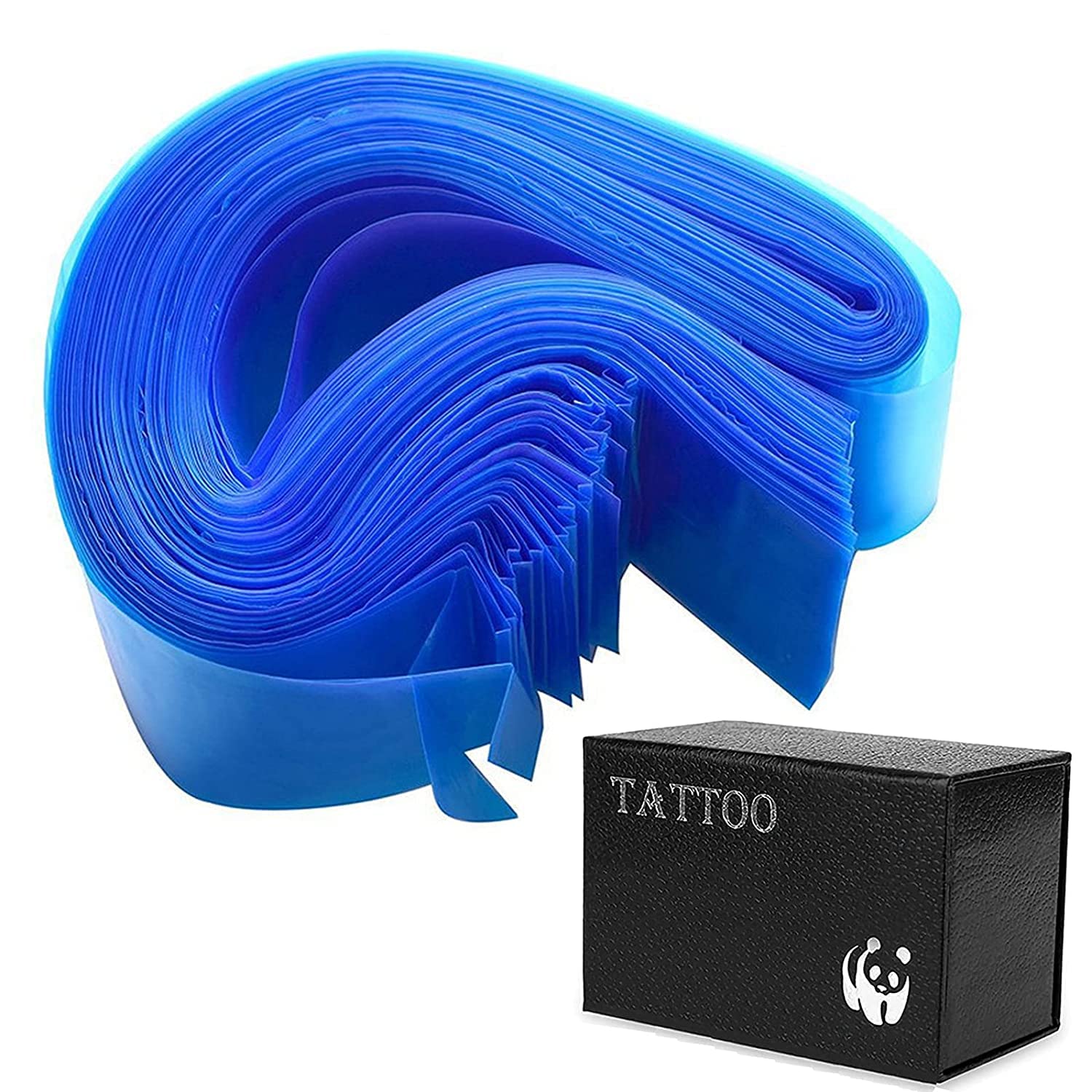Ruicoo 100PCS Disposable Clip Cord Covers - Machine Protection Sleeves for Dental, Salon & Tattoo Equipment | Blue Filter Pen-Type Covers for Hygiene & Safety