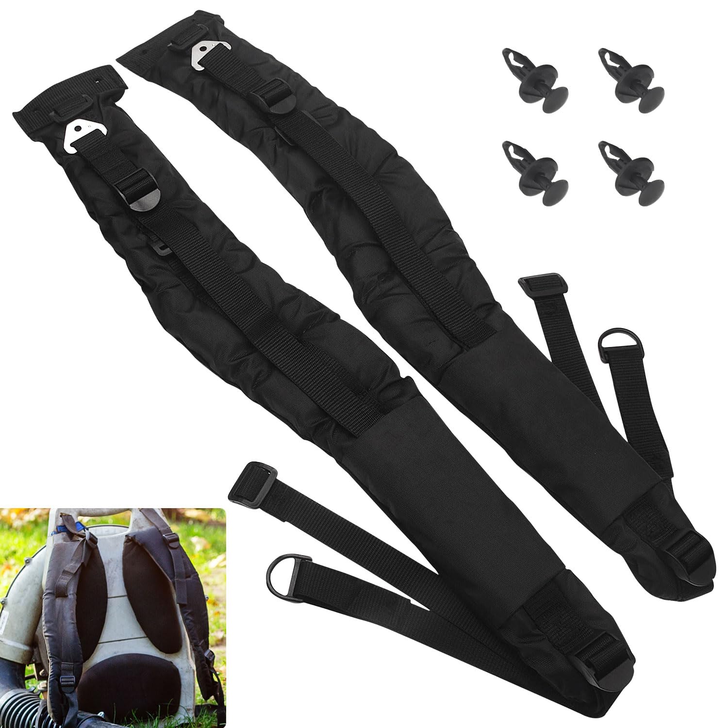Echo PB-760LNH PB-770H PB-770T Backpack Blower Replacement Harness Strap Kit - Compatible with P021046660 P021046661 Models - Includes Left & Right Shoulder Straps for Comfortable Landscaping & Yard Work
