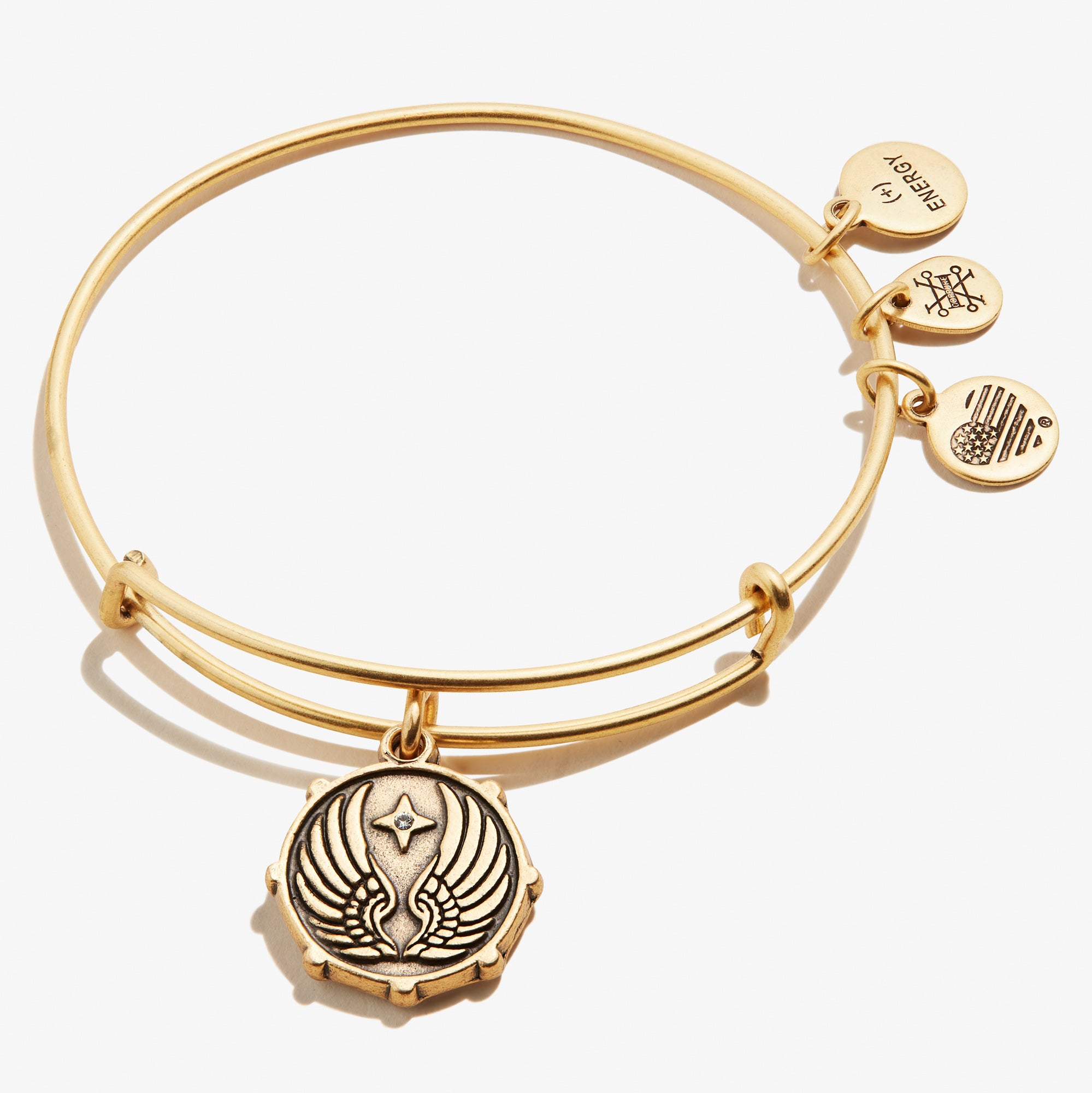 Guardian Angel Wings Charm Bangle Bracelet for Women - Sterling Silver Adjustable Inspirational Jewelry Gift for Mom, Sister, Daughter - Perfect for Everyday Wear, Special Occasions & Protection Symbol
