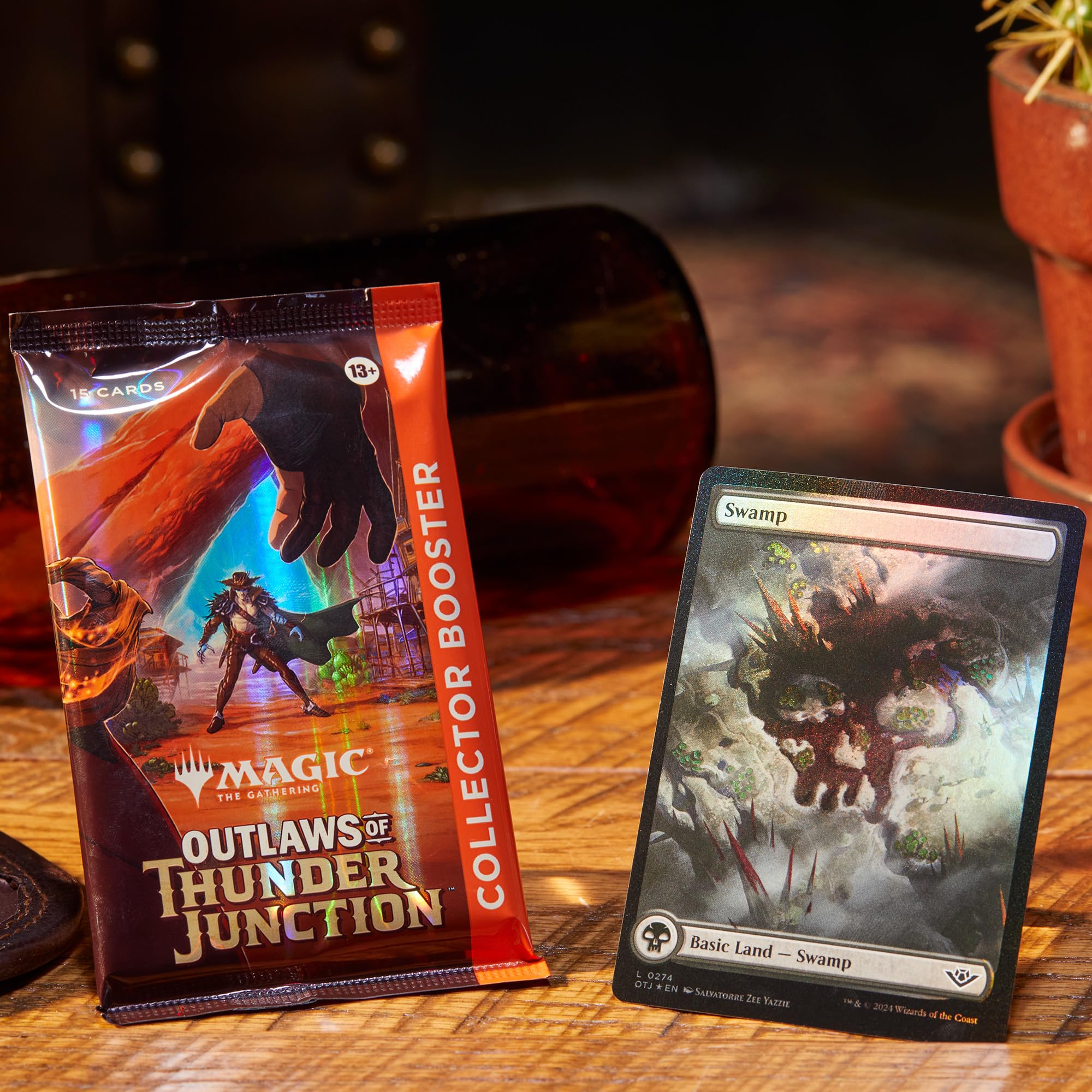 Magic: The Gathering Outlaws of Thunder Junction Collector Booster Box - 12 Packs (180 Cards) | MTG Trading Card Game | Perfect for Collectors & Competitive Play