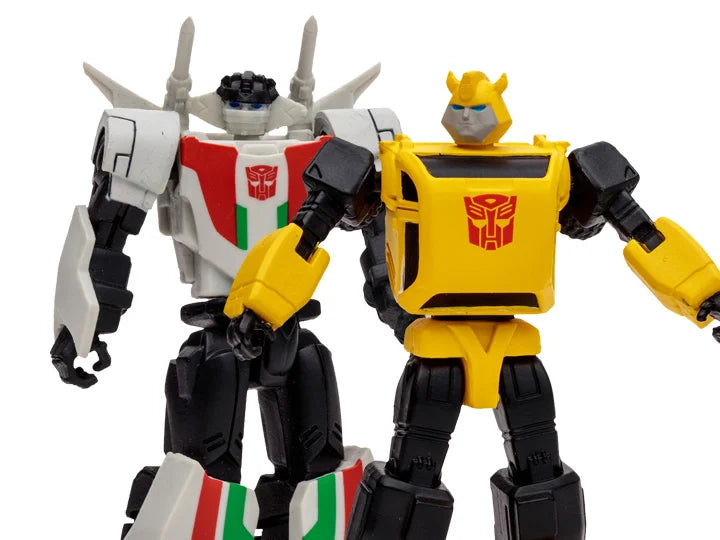 Transformers Page Punchers Action Figures - Bumblebee & Wheeljack 2-Pack with Exclusive Comic Book | Collectible Robot Toys for Kids & Adults | Perfect for Display, Play & Comic Book Collections