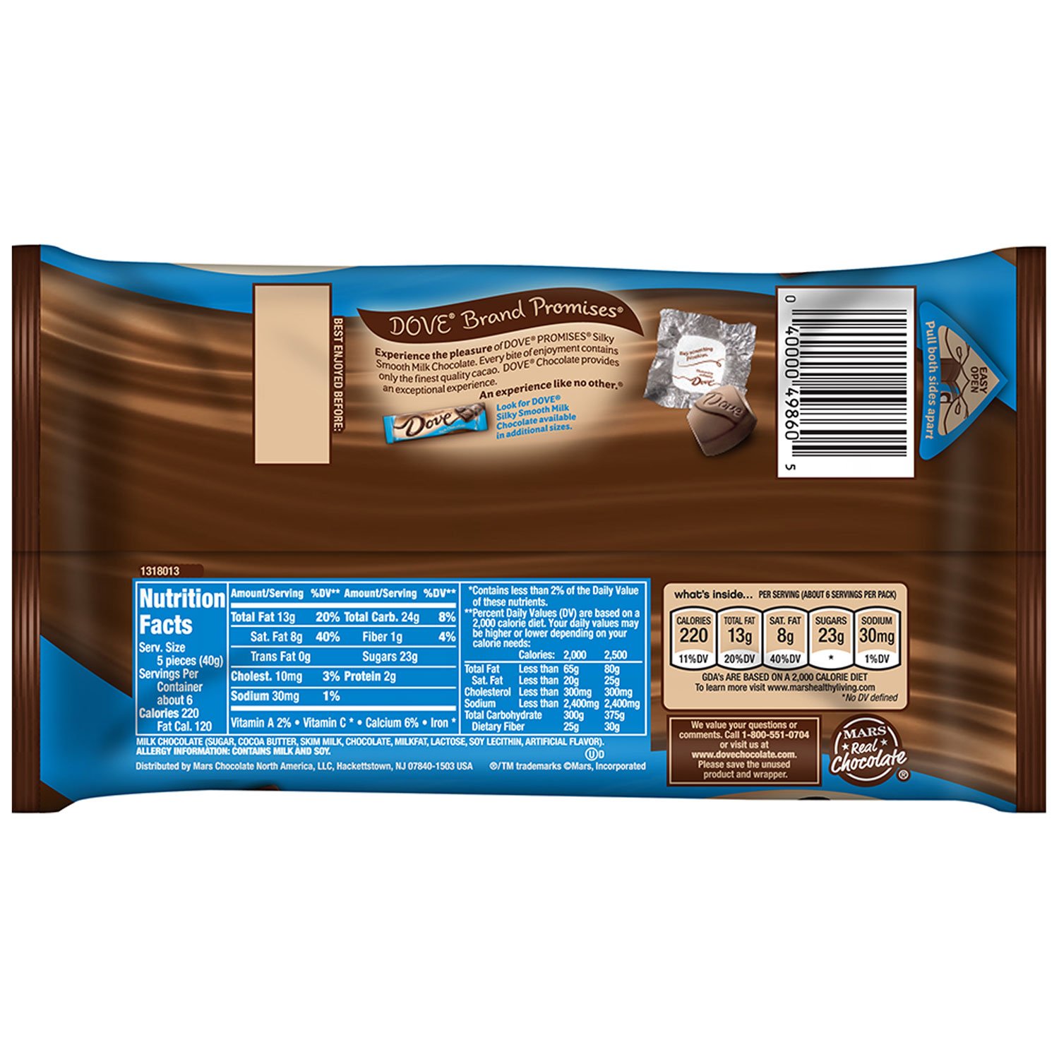 DOVE PROMISES Milk Chocolate Candy - 8.87 Oz Bag (Pack of 12) | Individually Wrapped Chocolate Candies for Gifts, Parties & Everyday Snacking | Rich & Creamy Chocolate Treats for Holidays, Birthdays & Office Desserts