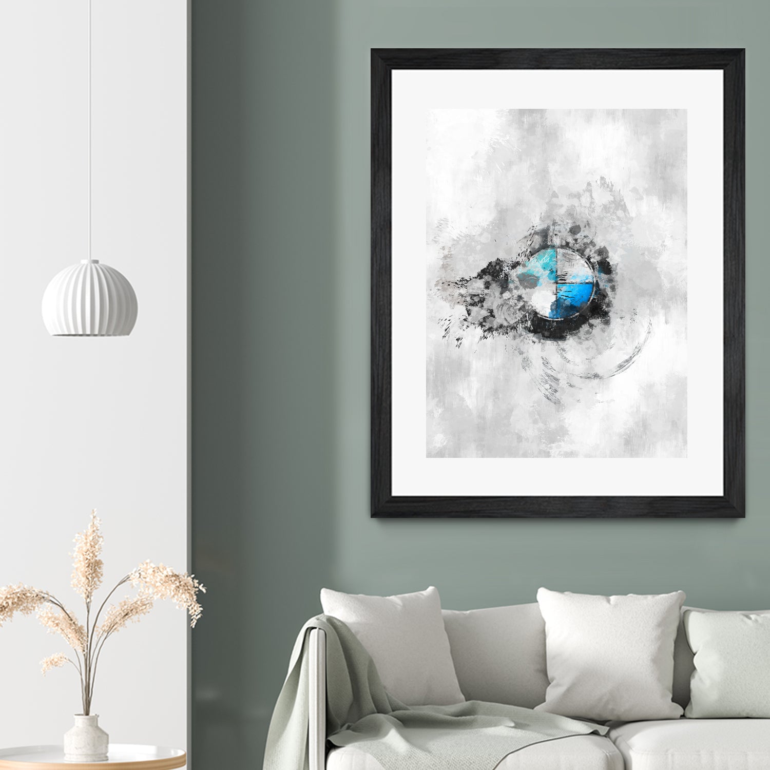 BMW Splatter Painting Art Kit - Creative DIY Canvas Painting Set for Adults & Kids - Perfect for Home Decor, Gifts & Stress Relief