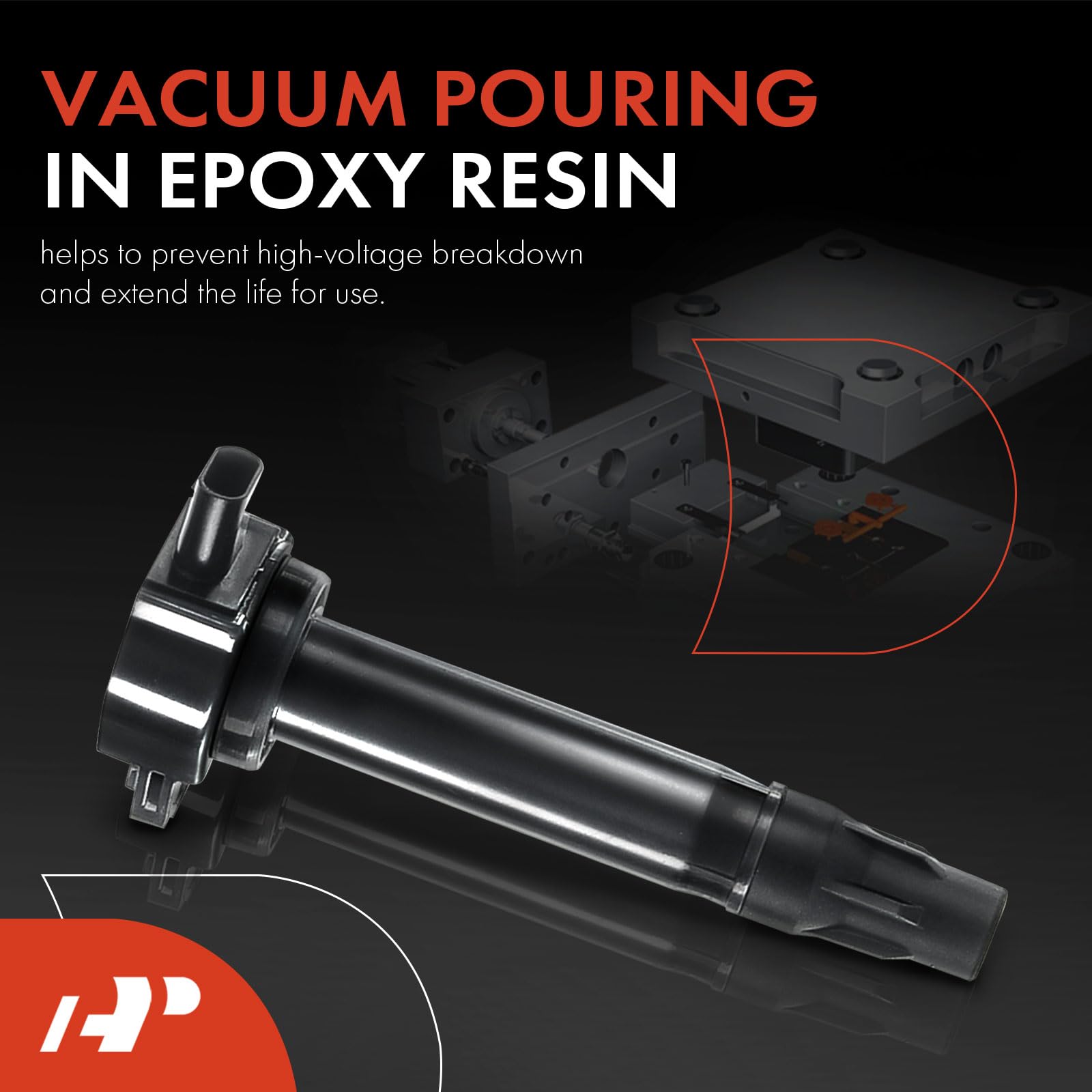 Premium 4-Piece Ignition Coil Pack Set Compatible with Dodge Jeep Chrysler 1.8L 2.0L 2.4L - Fits Journey Avenger Caliber Patriot Compass 200 Sebring (2007-2020 Models) - Reliable Engine Performance for Smooth Driving & Daily Commutes