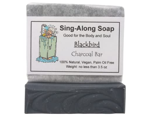 All-Natural Vegan Charcoal Soap for Acne Treatment | Scented Deep Cleansing Face & Body Bar | Blackbird Skincare - Perfect for Oily Skin & Blackhead Removal