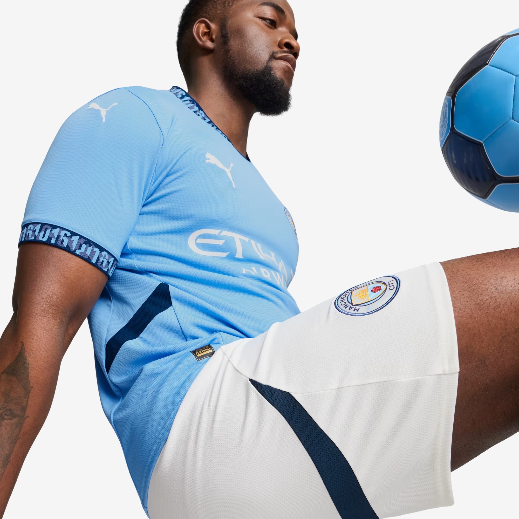 PUMA Manchester City 2024/25 Stadium Home Jersey - Authentic Football Soccer Shirt for Men & Women - Perfect for Match Day, Training & Fan Support