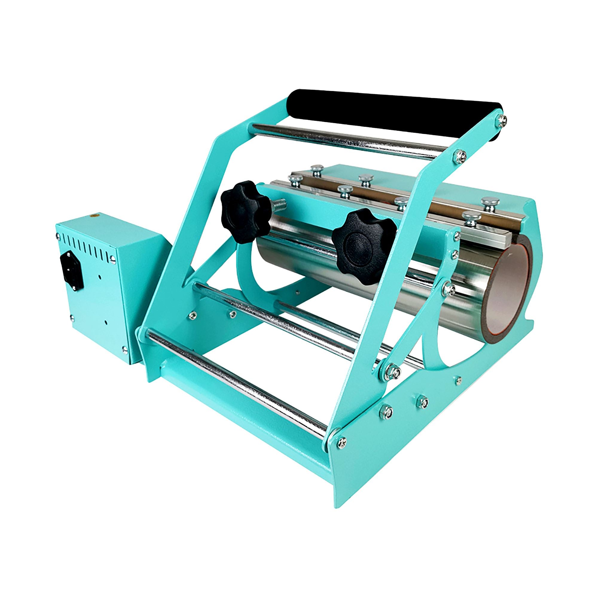 7 in 1 Swing Design Tumbler Heat Press Machine for 20oz & 30oz Cups - Turquoise Bundle - Perfect for DIY Custom Tumblers, Sublimation Projects & Small Business Printing