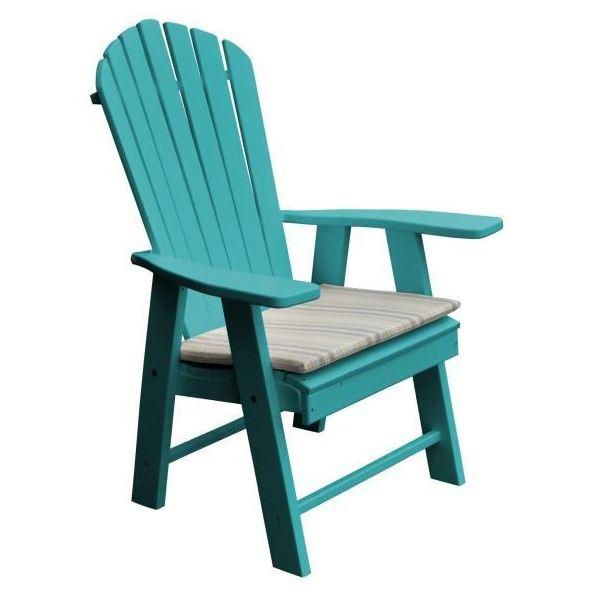 Premium Poly Upright Adirondack Chair - Weather-Resistant Outdoor Patio Furniture for Garden, Poolside & Backyard Relaxation