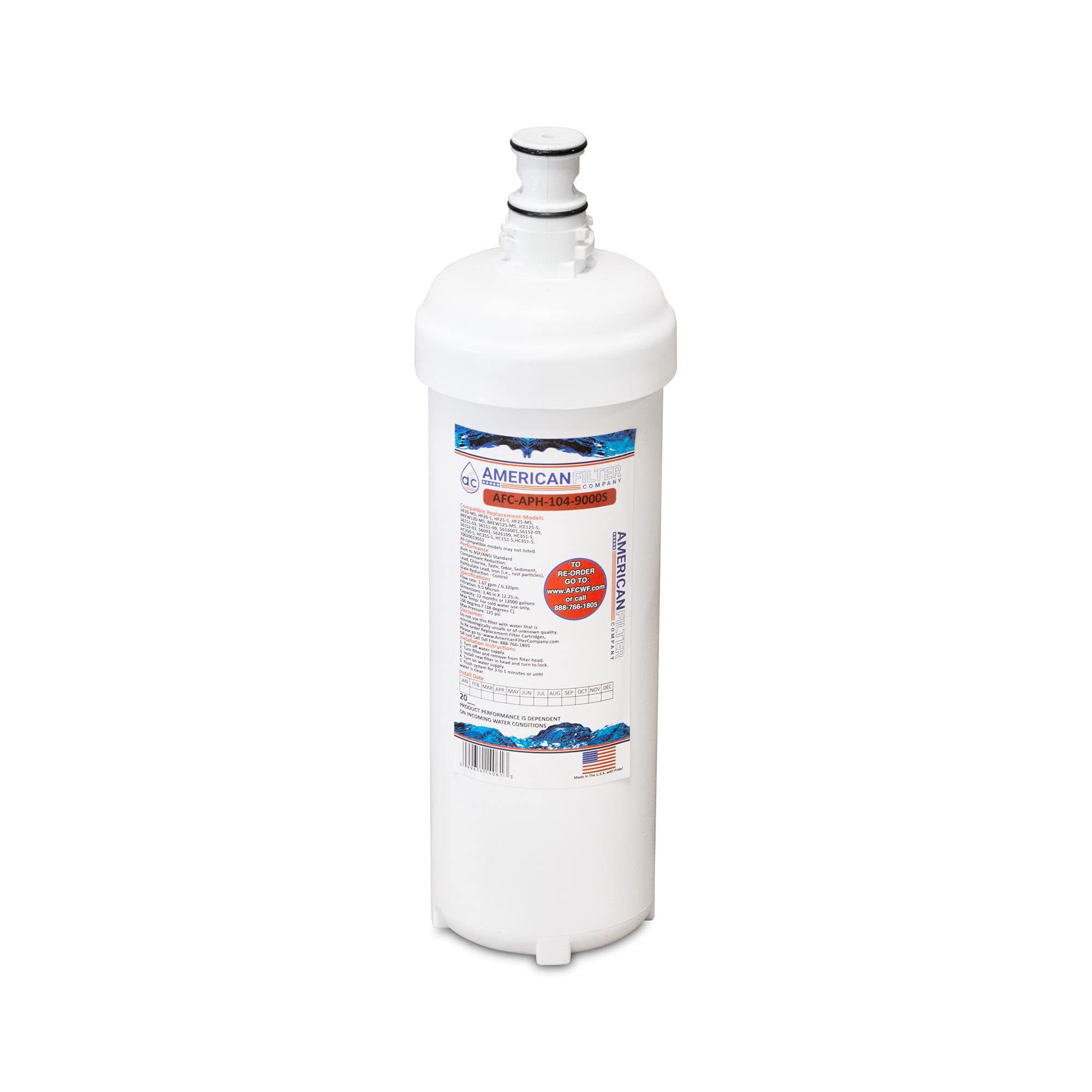 AFC Brand Water Filter AFC-APH-104-9000 | Replacement for Cuno HF20 Filters | Clean Drinking Water for Home & Office