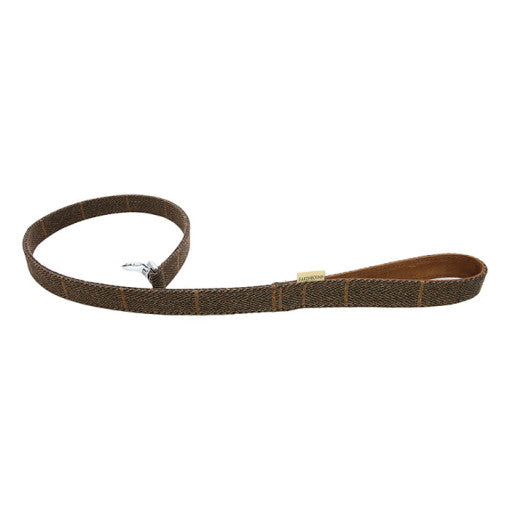 EARTHBOUND Signature Tweed & Leather Dog Leash - Premium Durable Pet Walking Accessory for Small Medium Large Dogs - Perfect for Daily Walks, Training & Outdoor Adventures
