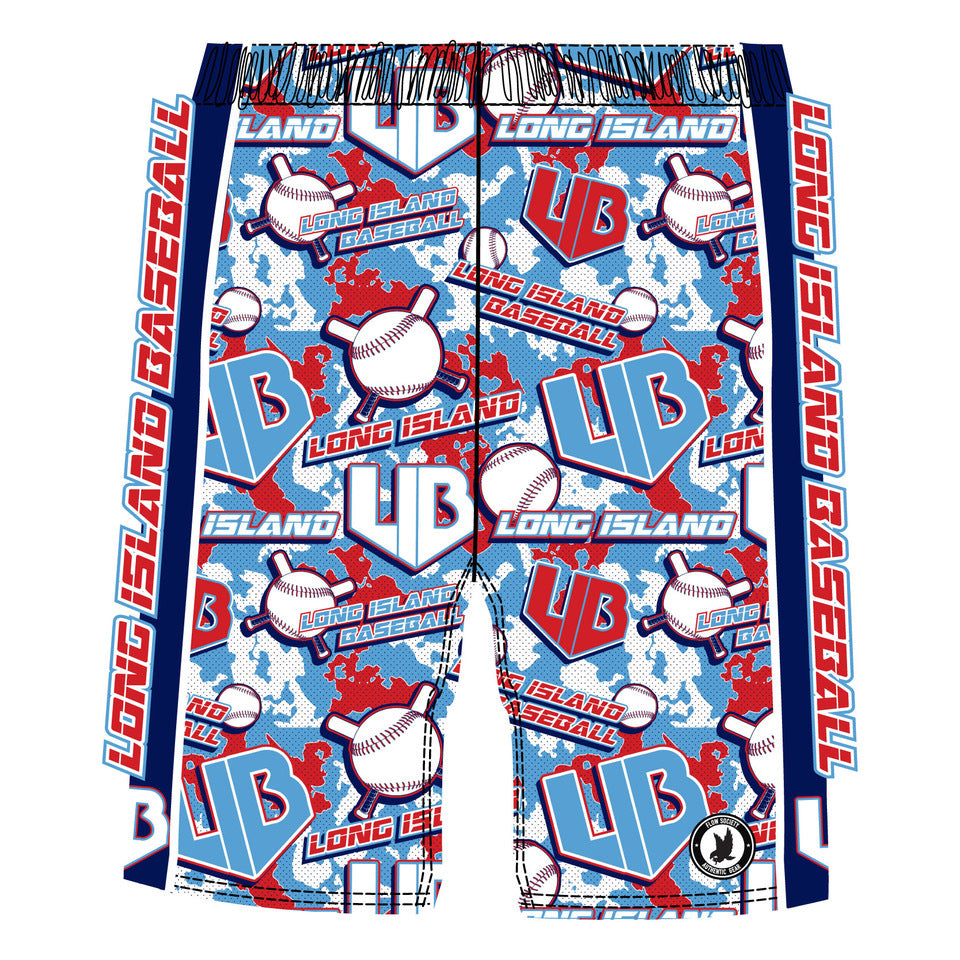 Youth & Adult Long Island Baseball Shorts - Comfortable & Durable for Baseball, Softball, and Casual Wear - Perfect for Games, Practice, and Everyday Outfits