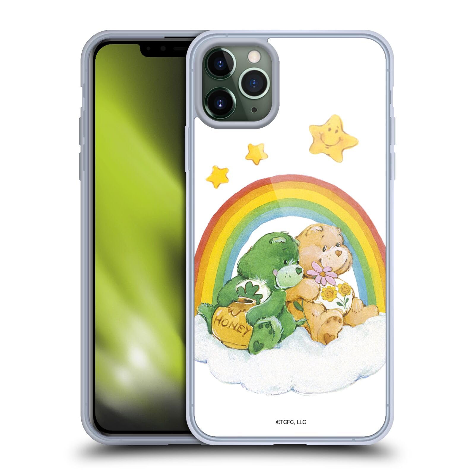 Officially Licensed Care Bears Rainbow 2 Soft Gel Case for iPhone 11 Pro Max - Cute Protective Phone Cover with Classic Rainbow Design - Perfect for Kids, Teens & Care Bears Fans