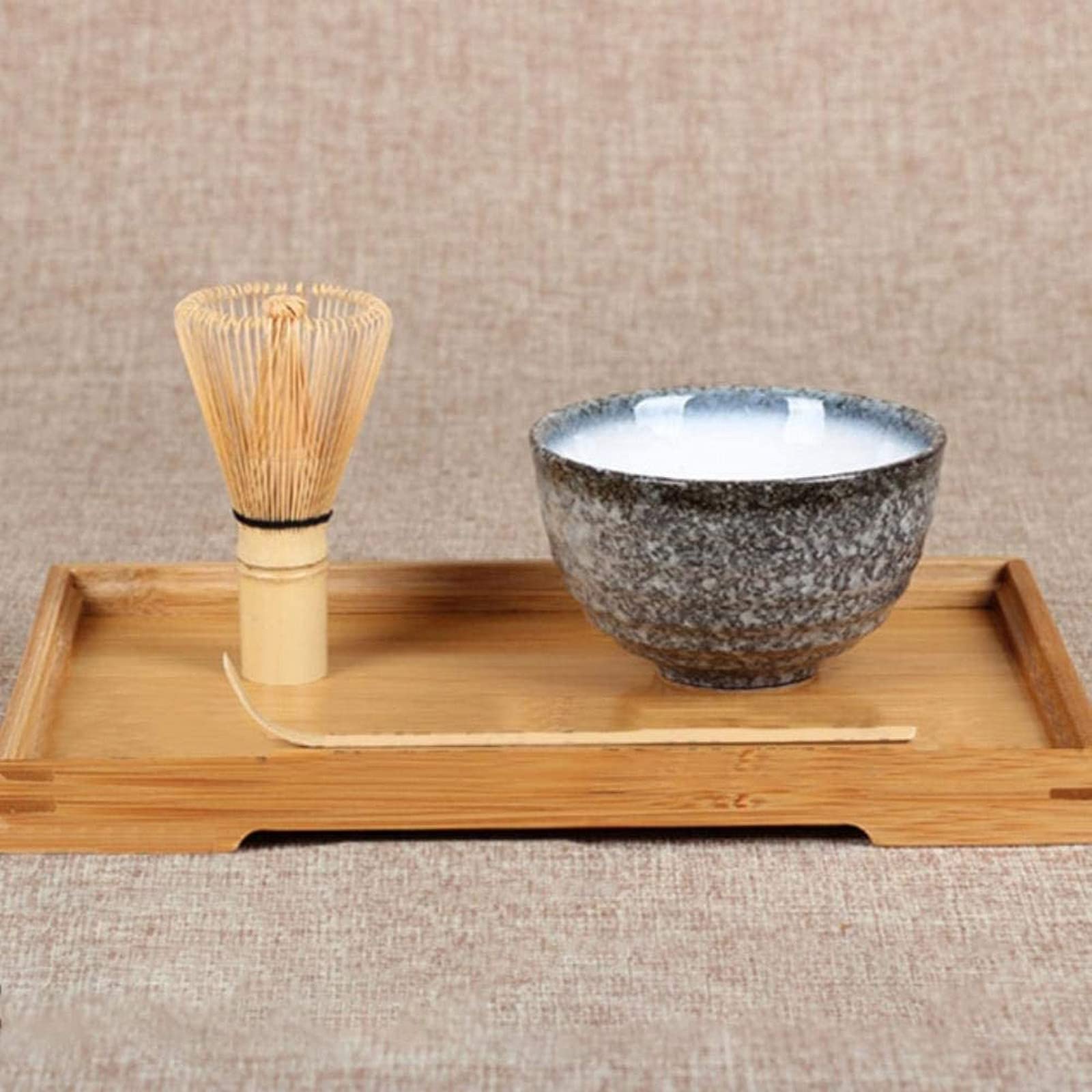 Premium Japanese Matcha Tea Set - 3-Piece Ceramic Matcha Bowl, Bamboo Whisk & Tea Spoon Kit for Authentic Tea Ceremony | Traditional Handcrafted Teaware for Home, Cafe & Zen Meditation (5 Styles Available)