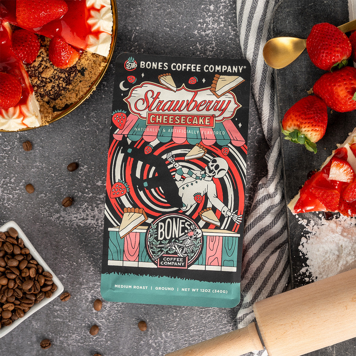 Delicious Strawberry Cheesecake - Premium 12oz Dessert for Parties, Gifts & Special Occasions | Baked Fresh with Real Strawberries