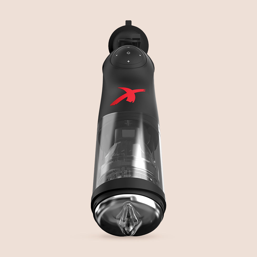 PDX Elite Deluxe Mega Bator - Rechargeable Hands-Free Male Masturbator for Discreet Solo Pleasure at Home