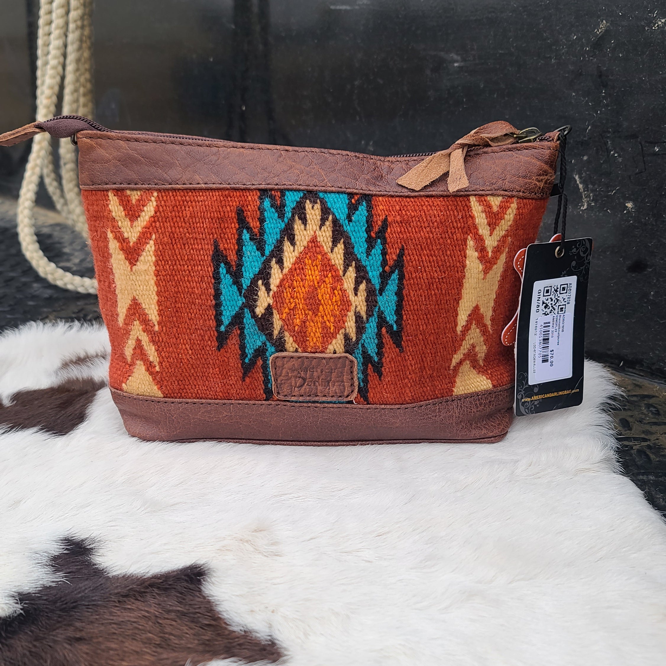 American Darling Small Blanket Purse - Soft Mini Crossbody Bag for Women | Perfect for Travel, Shopping & Everyday Use