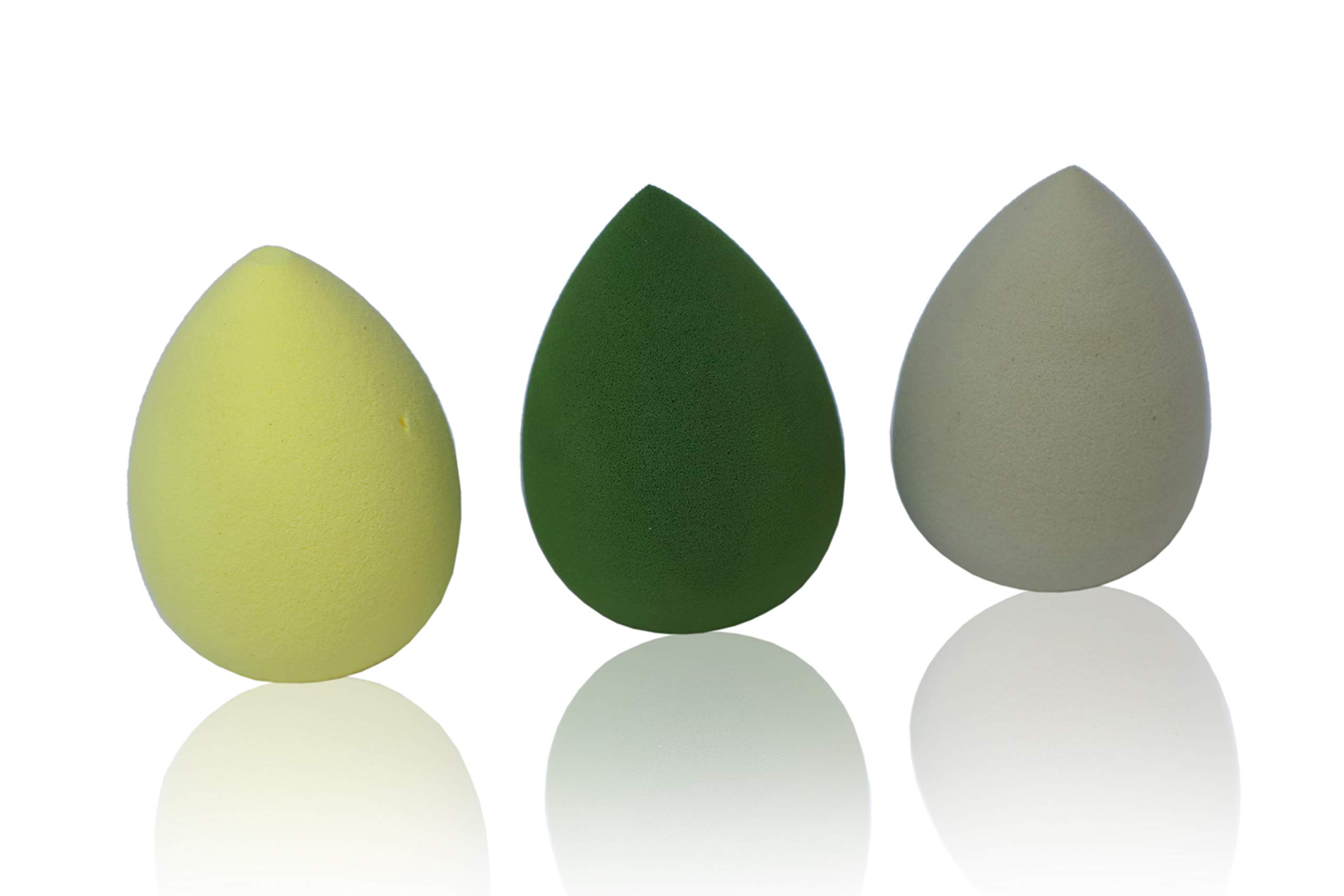 Lamazi Professional Mini Makeup Beauty Blender Sponge Set of 3 - Multicolor Cosmetic Sponges for Flawless Foundation & Concealer Application | Perfect for Travel, Everyday Makeup & Professional Makeup Artists