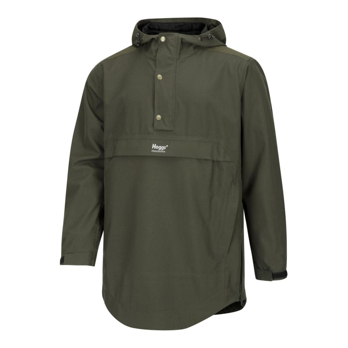 Hoggs of Fife Green King II Waterproof Smock Jacket for Men - Water-Resistant Outdoor Hunting & Fishing Coat (Green) - Ideal for Rainy Weather, Hiking & Farm Work