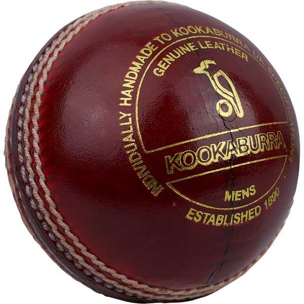 Kookaburra County Star Cricket Ball - Premium Leather Cricket Ball for Matches & Practice - Perfect for Club, School & Professional Cricket Games