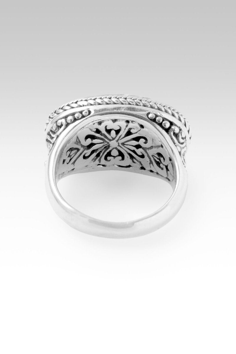 Wisdom in Surrender Ring™ - Kingman Turquoise & Spiny Oyster Sterling Silver Jewelry for Women - Perfect for Boho Fashion, Spiritual Gifts & Everyday Wear