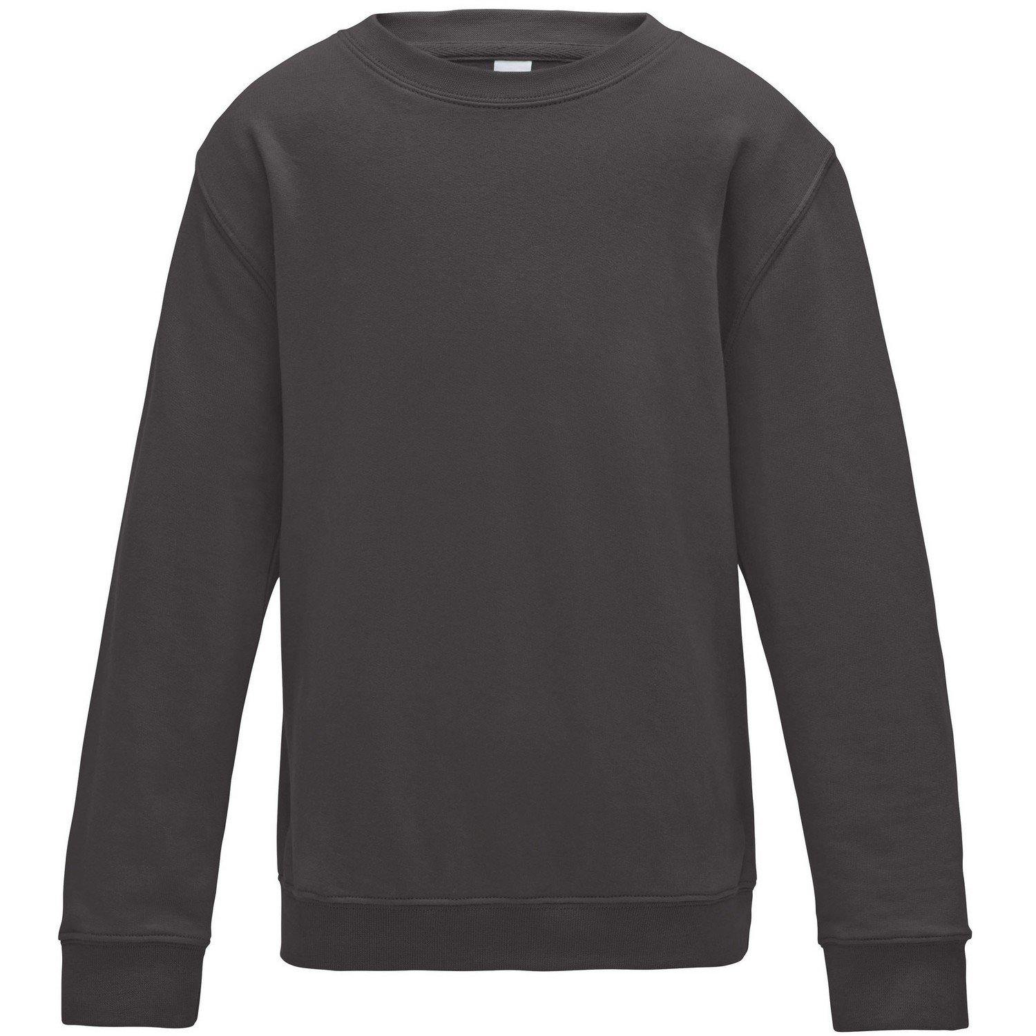 AWDis Kids Plain Crew Neck Sweatshirt - Soft Cotton Hooded Pullover for Boys & Girls - Perfect for School, Playdates & Outdoor Activities