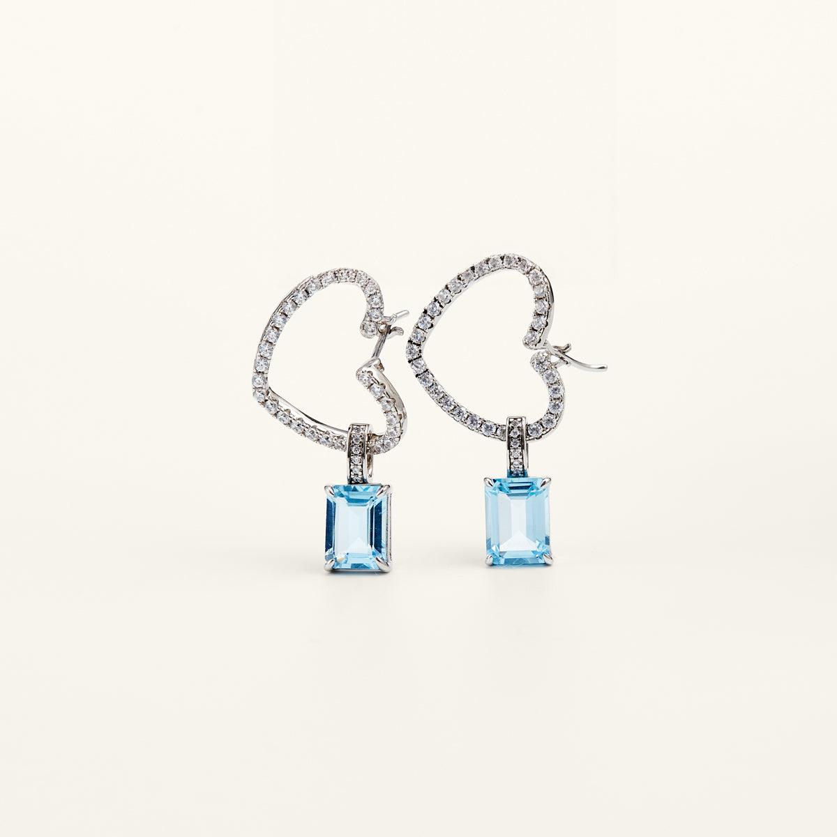 Tranquility Blue Drop Earrings - Handmade Boho Dangle Earrings for Women, Sterling Silver Jewelry Gift | Perfect for Weddings, Parties & Everyday Wear