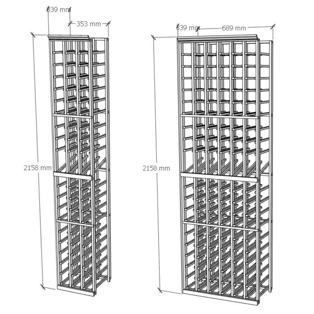 60 Bottle Elite Wine Rack Kit (Individual) - 85