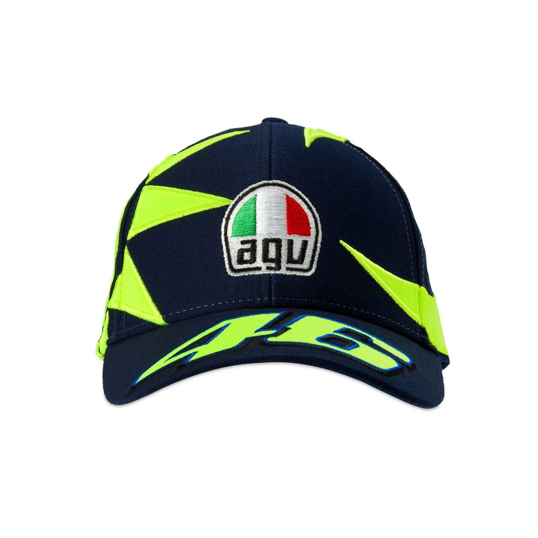 VR 46 Kids Sun and Moon Replica Helmet Cap - Blue - Adjustable Baseball Hat for Boys & Girls - Perfect for Motorcycle Rides, Outdoor Sports, and Cosplay