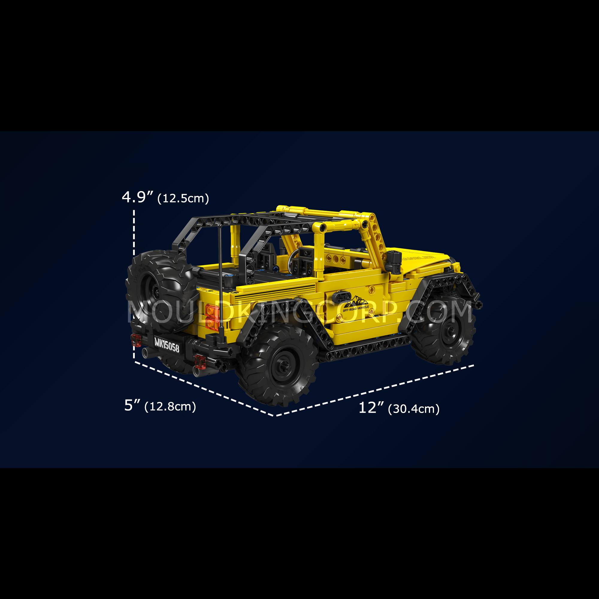 Mould King 15058 Wrangler Off-Road Car Model Building Set – 746 PCS DIY Construction Toy for Adults & Kids | Perfect for STEM Learning, Gift Giving & Collector Display