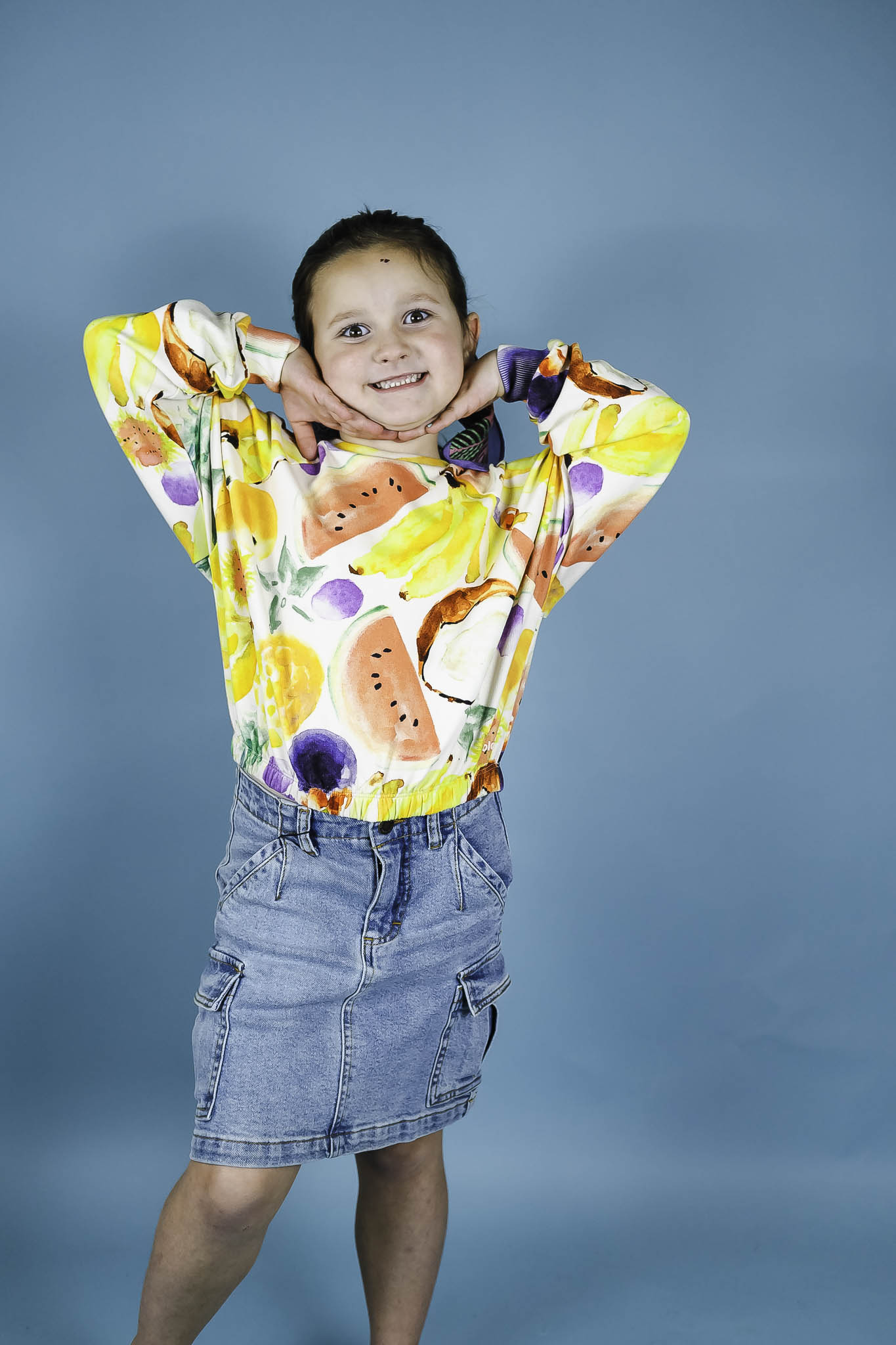 Malinda Fruit Salad Sweatshirt for Girls - Cute & Comfortable Pullover Hoodie for School, Playdates & Casual Outfits