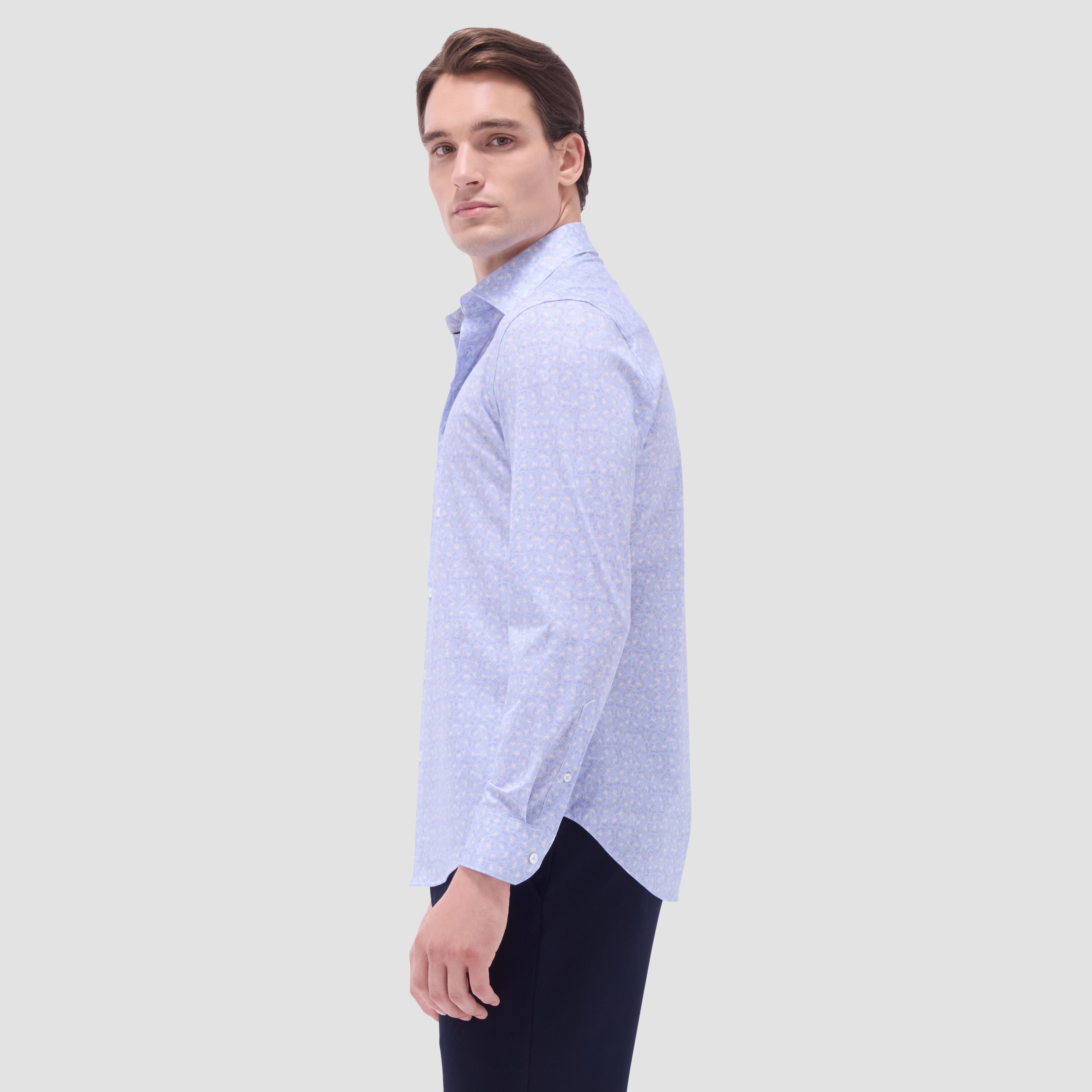 James Floral Print Cotton Shirt for Men - Soft & Breathable Button Down Casual Shirt - Perfect for Summer Outfits, Beach Wear & Office Casual Style