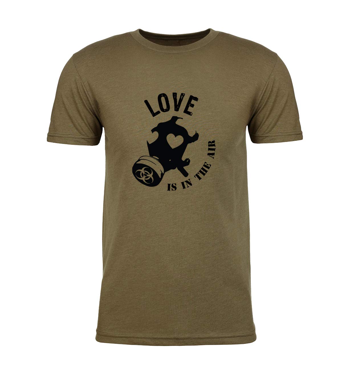 Love is in The Air Gas Mask Graphic T-Shirt for Men - Valentine's Day Funny Shirt - Perfect for Casual Wear, Date Nights & Gifts