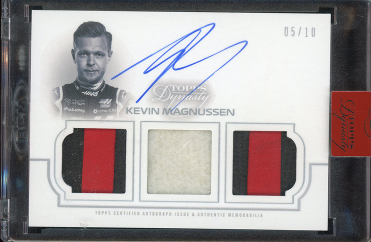 2020 Topps Dynasty F1 Kevin Magnussen #TRA KM Triple Relic Auto Racing Card - Perfect for F1 Collectors, Display Cases, and Motorsport Memorabilia Enthusiasts