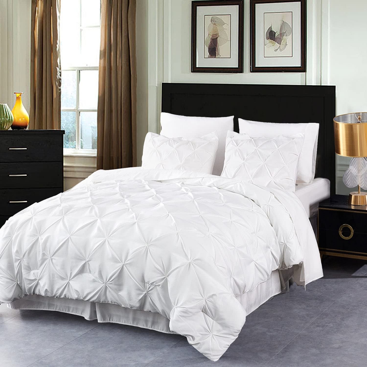 8-Piece Pink Comforter Bed in a Bag Set - California King Size, Soft Bedding Collection with Sheets, Pillowcases & Shams - Perfect for Master Bedrooms, Guest Rooms & Cozy Home Decor
